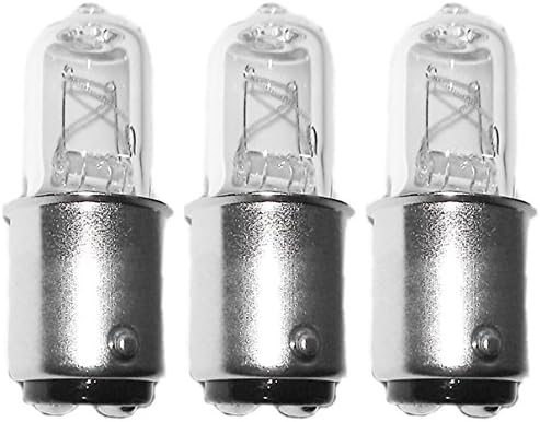 Anyray® A1772Y (3)-Комплектная 35-Ваттная Халогенна лампа JD Тип BA15D с байонетным цокъл на постоянен ток с