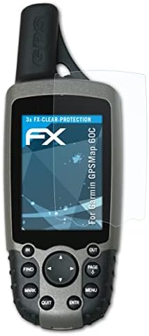 Защитно фолио atFoliX, съвместима със защитно фолио Garmin GPSMap 60C, сверхчистая защитно фолио FX (3X)