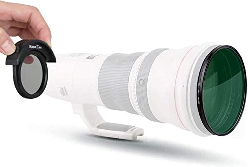 Комплект филтри Kase за обектив Canon EF 400mm F2.8 is USM. Включва в себе си за включване CPL, 150-мм предни