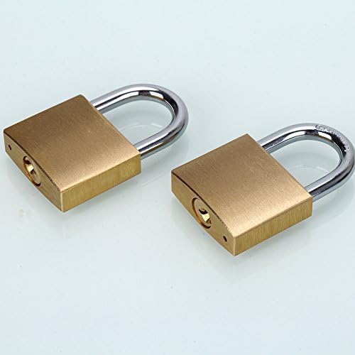 Окачени заключване ABRAFOX от плътен месинг с един и същи ключ, с един и същ ключ- (1-9/16 инча 40 мм) 2 опаковки