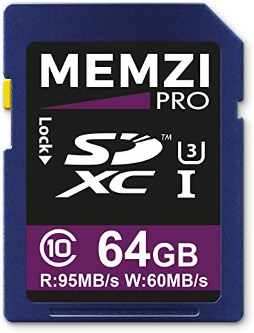 Карта памет MEMZI PRO 64GB SDXC за цифрови фотоапарати Fujifilm FinePix XP60, XP51, XP50, XP31 - Високоскоростен