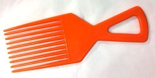 The Home Fusion Company Orange Afro Comb Detangler Гребен за Разнищване на Коса /Четка за зъби
