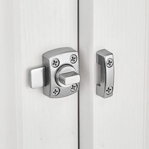 INIRET 2 Опаковки Завъртане на Горна Ключалка за врата, Предпазващ Система за Заключване на вратите, Автоматично