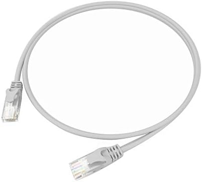 Мрежов кабел Solos CAT 6 Ethernet (3 ft) 550 Mhz, 10 Gbit/с RJ-45, Сив