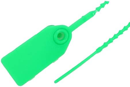 X-DREE 100шт Найлон Самоблокирующаяся етикет с Дължина 250 mm, Кабелна замазка с цип, зелена (100 възли дължина