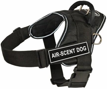 Шлейка за кучета Dean & Tyler Забавни Works с въздушно миризма, по-голямата, е подходящ по размер на обиколката: